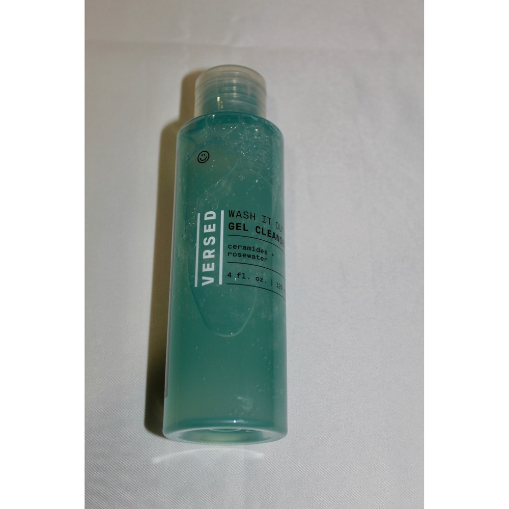 Versed Wash It Out Gel Cleanser 4 fl oz Ceramides Rosewater Face Wash Vegan
